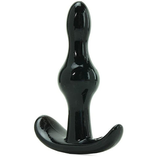 Small Soft Anal Single Bead Butt Plug BLACK 8 cm