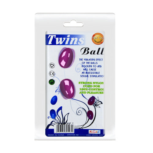 Unisex Twins Anal Balls Purple