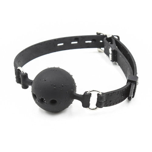 Naughty Toys Breathable Ball gag SMALL BLACK Ø 3.5 cm