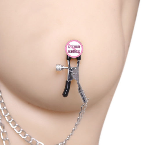 Chained Clit Labia clamps with Nipple clamps combo set