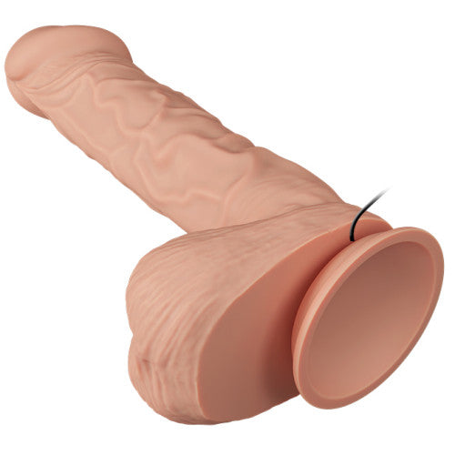 BERGISI R-controlled vibrating dildo with suction 26 x Ø 5 cm