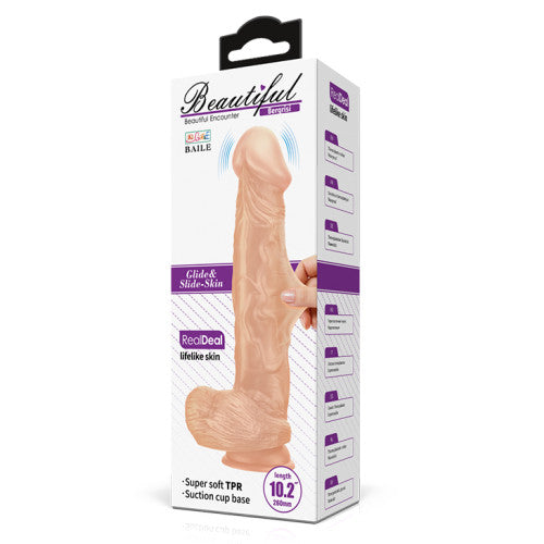 BERGISI R-controlled vibrating dildo with suction 26 x Ø 5 cm