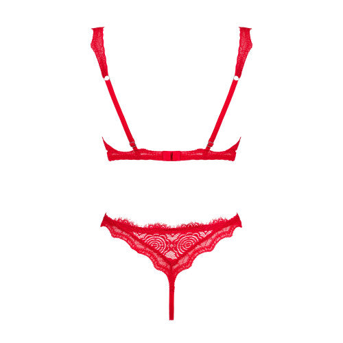 Obsessive Bergamore Bra and Thong Red