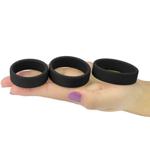 PRO Silicone Triple Cock Ring Set