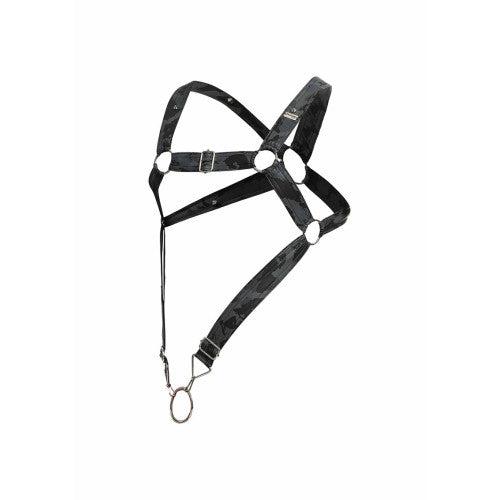 DNGEON Cross Cockring Harness O/S GREY