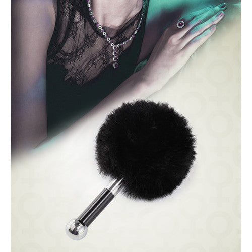 NAUGHTY TOYS Black Faux Fur with acrylic metal wand