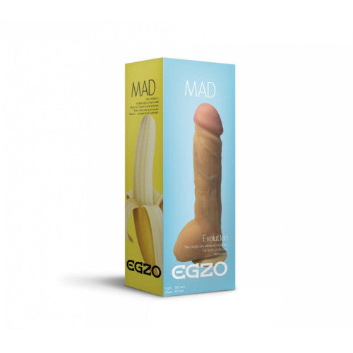 EGZO Banana Realistic Dildo with Suction 20cm