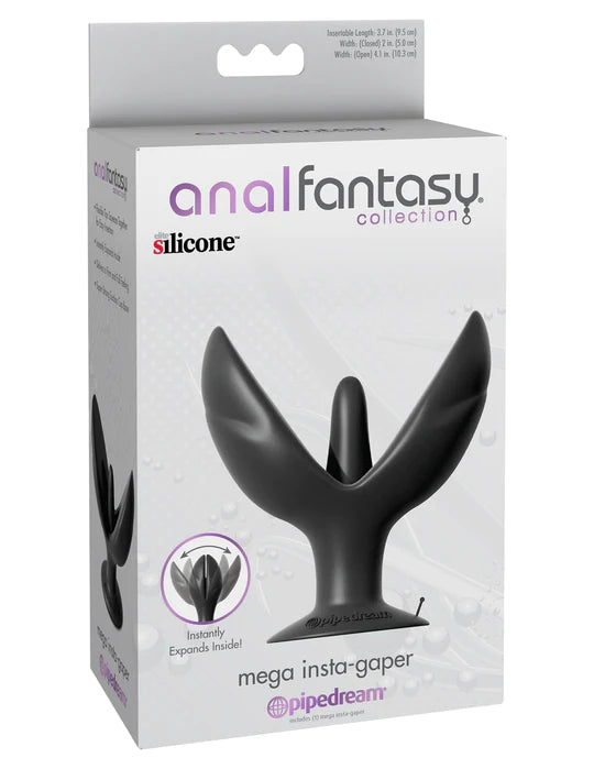 Anal Fantasy Collection Mega Insta Gaping Butt Plug Black