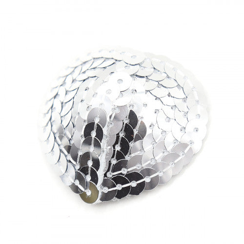 Sparkling Heart Nipple Cover Silver