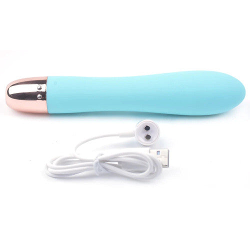 Classic 7-Speed Turquoise Rechargeable Vibrator