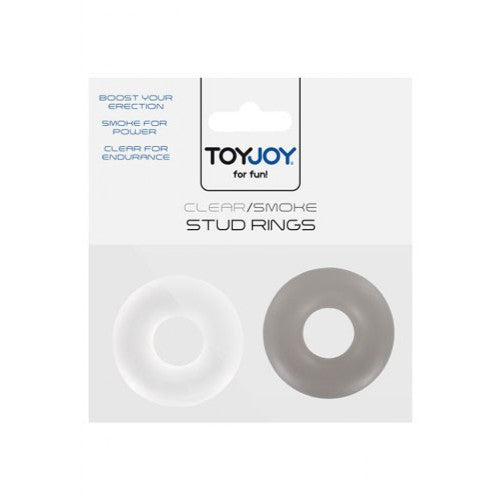 Toy Joy Stud Rings Black and White