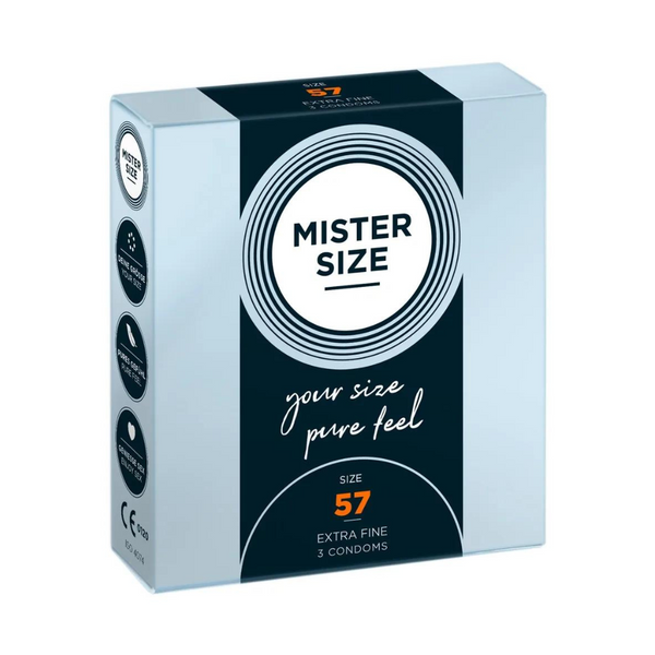Mister Size 57mm Condoms 3 Pieces