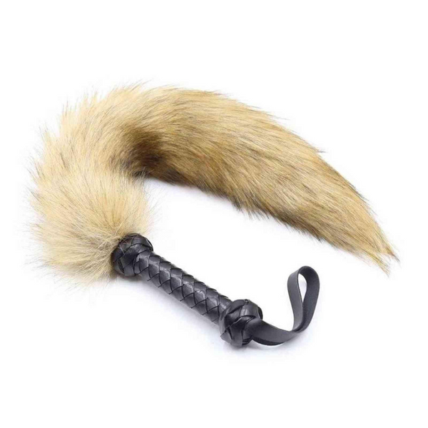 Fur Fox Tail Sensual Flogger Whip 60CM