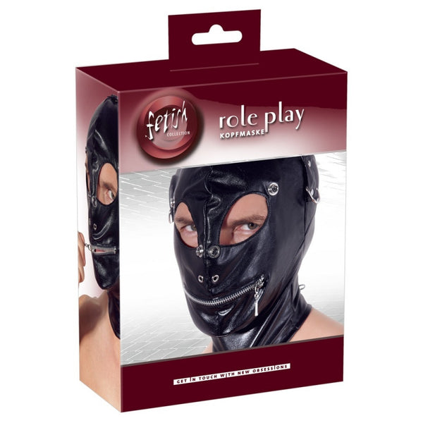 Full Head Leather Mask