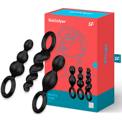 Satisfyer Booty Call Plugs Black (Set of 3)