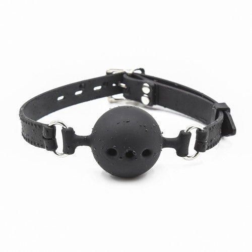 Naughty Toys Breathable Ball gag SMALL BLACK Ø 3.5 cm