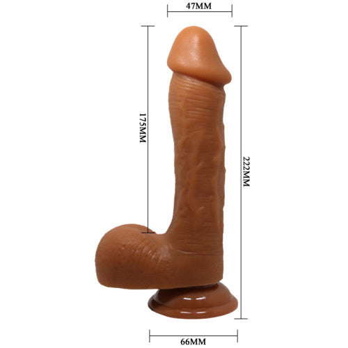 Beautiful Johnson lifelike Brown dildo with suction 22 cm