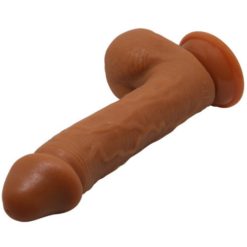 Beautiful Johnson lifelike Brown dildo with suction 22 cm