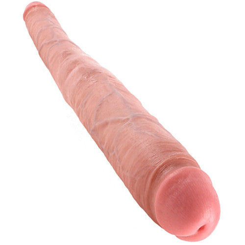 King Cock Tapered Double Dildo in Flesh 40cm