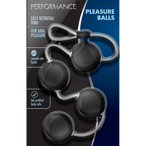 Four Performance Pleasure Balls - Black