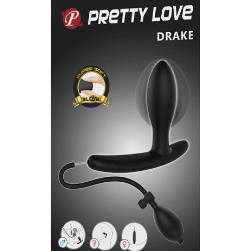 Pretty Love Drake inflatable Anal plug SMALL 6 x Ø 2.5 cm