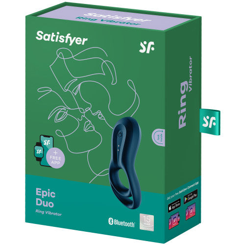 Satisfyer Epic Duo penis ring Bluetooth Phone App control