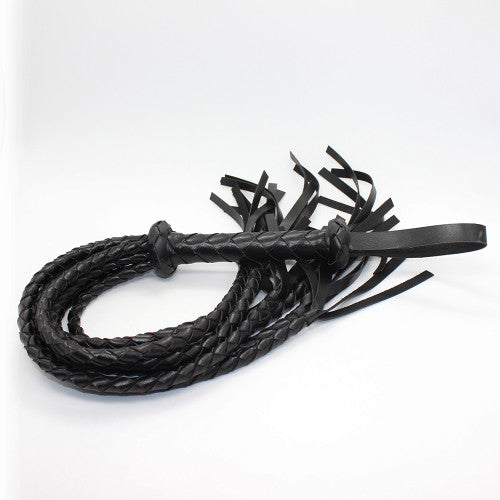Naughty Toys Braided Flogger Black 75cm