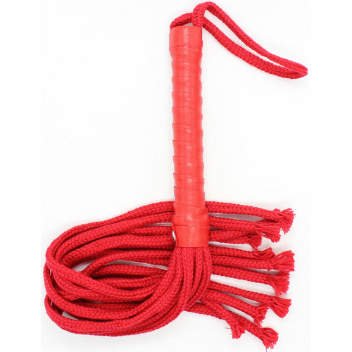 Naughty Toys Cat 12 cotton tails Red Flogger Whip 50cm