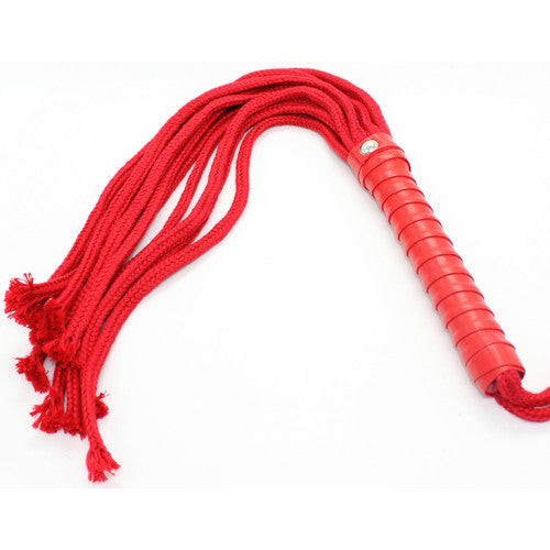 Naughty Toys Cat 12 cotton tails Red Flogger Whip 50cm
