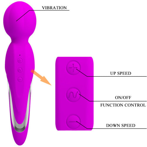 Pretty Love Fitzgerald Soft Silicone Wand Vibe massager