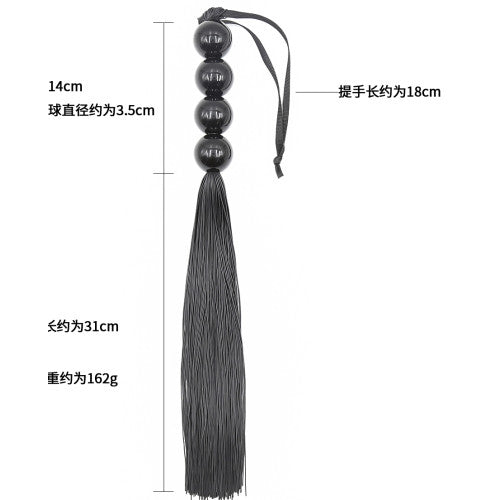 Naughty Toys 4 Beads Silicone Flogger 45 cm