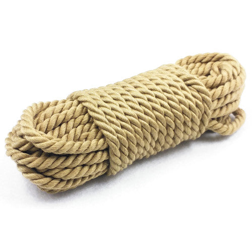 Naughty Toys soft nylon BDSM rope Beige 10 Meters