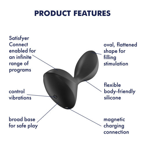 Satisfyer Sweet Seal butt plug with vibration black