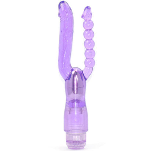 Double Pleasure Dual Penetration Vibrator PURPLE