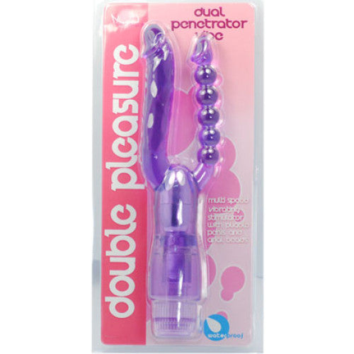 Double Pleasure Dual Penetration Vibrator PURPLE