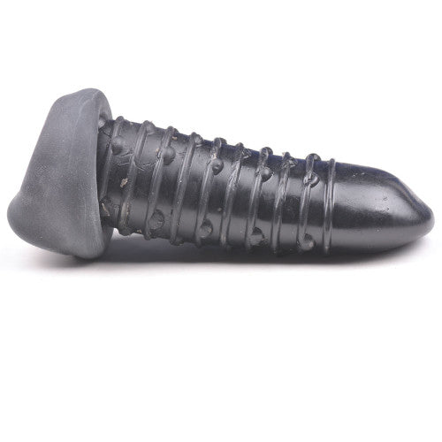 TOYBOY STRETCHY penis sleeve with inner soft texture 15cm BLACK