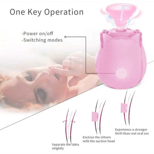 TOYBOX Secret Roza Air Wave Clitoral suction stimulator PINK