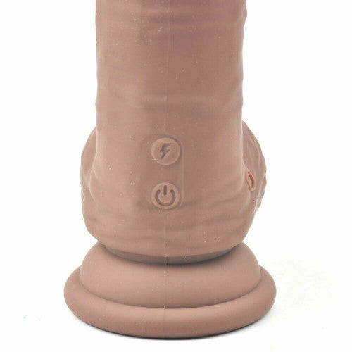 Silicone Rechargeable Vibrating & Rotating Realistic Dildo