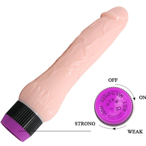 Flesh white Penis Dildo Vibrator 22 cm