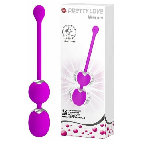 Pretty Love Werner Vibrating Rechargeable Kegel Balls Ø 3.4 см