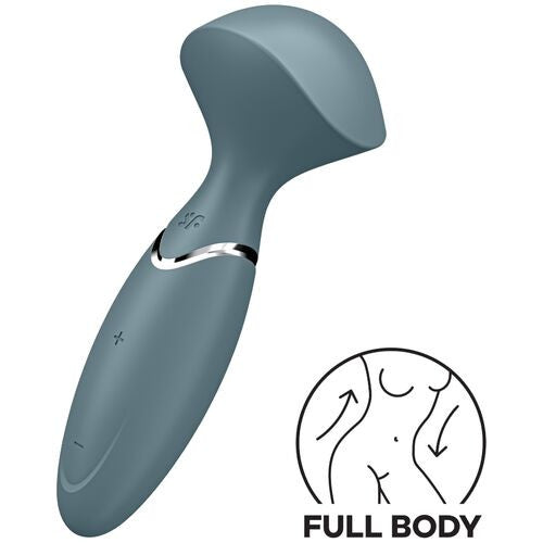 Satisfyer Mini Wand-er Body Massager and Clitoris Stimulator Grey