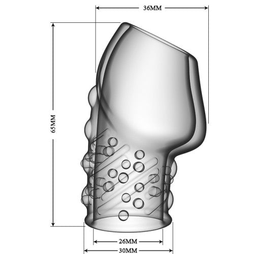 PRETTY LOVE MATIAS soft penis head sleeve CLEAR