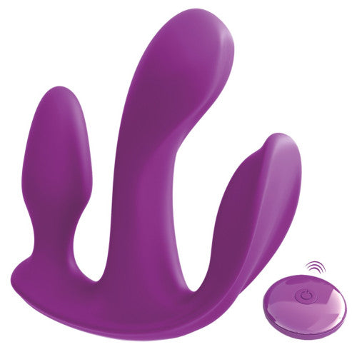 3SOME Total Ecstasy Vibrator with clitoral stimulator and butt plug