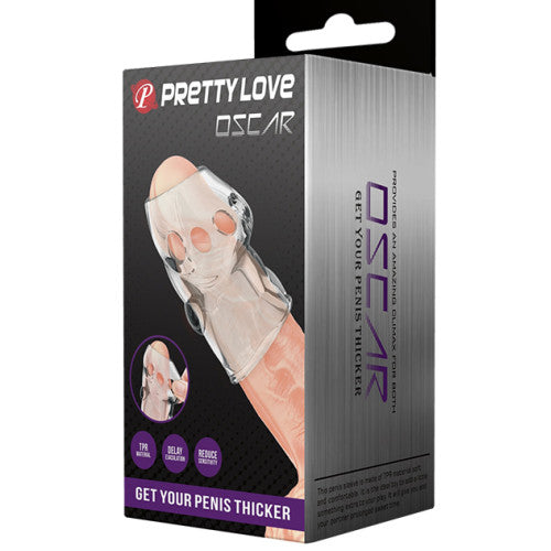 PRETTY LOVE OSCAR soft penis head sleeve CLEAR