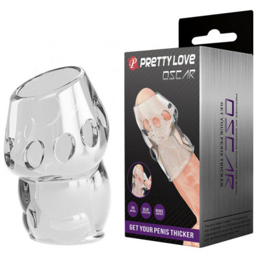 PRETTY LOVE OSCAR soft penis head sleeve CLEAR