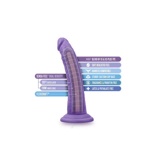 AU NATUREL Bold Jack Dildo Purple 19 x 3.8 cm