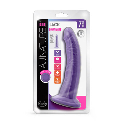 AU NATUREL Bold Jack Dildo Purple 19 x 3.8 cm