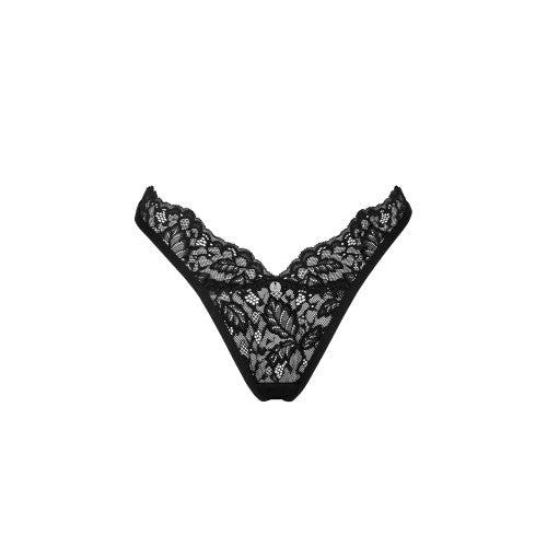 Obsessive Bellastia lacy thong Black