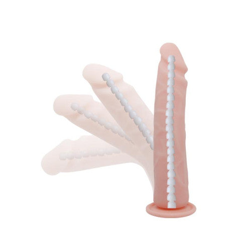 Super Flex dildo with spine and suction BURGESS 23 cm