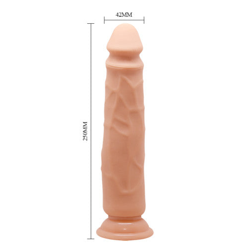 Super Flex dildo with spine and suction BURGESS 23 cm